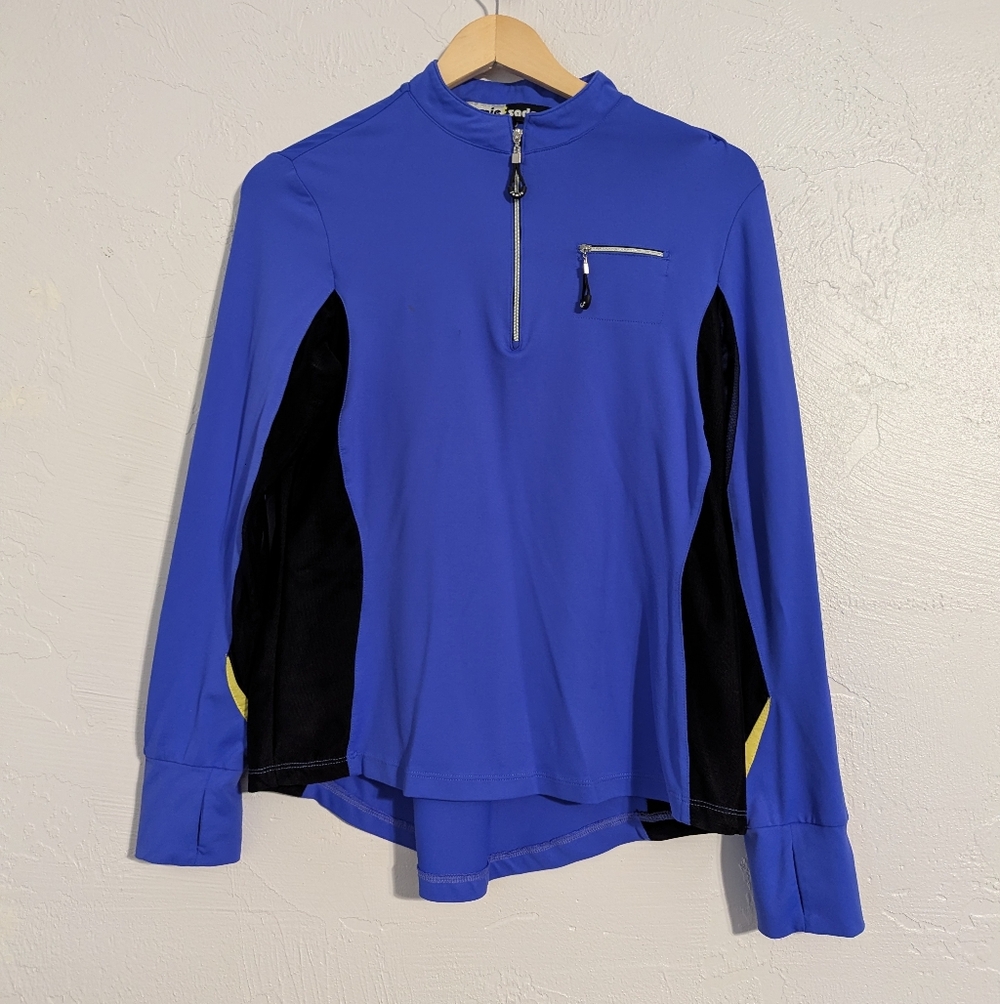 Jamie Sadock Women's Vintage Retro Golf Quarter Zip Athletic Sweatshirt 80s 90s